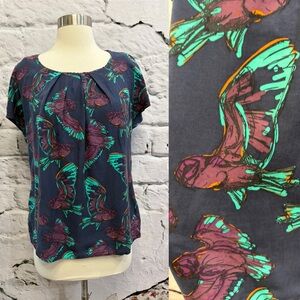 Boden Bird Lover Owls Animal Print  Multicolor Legend of‎ the Guardians Ga'Hoole